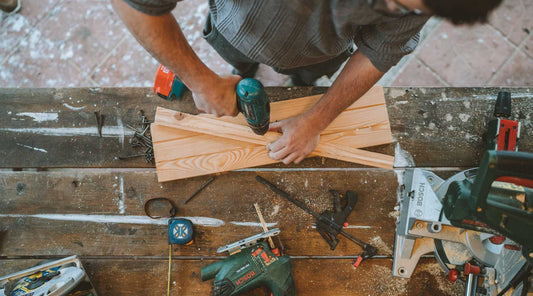 DIY wood wind spinner