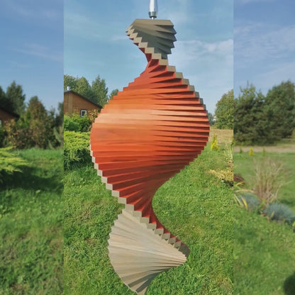 Wind spinner, High quality Wood WindSpinner, Decor for Garden, Deck decoration or Hanging decor for Balcony, Outdoor decor, Windchimes art
